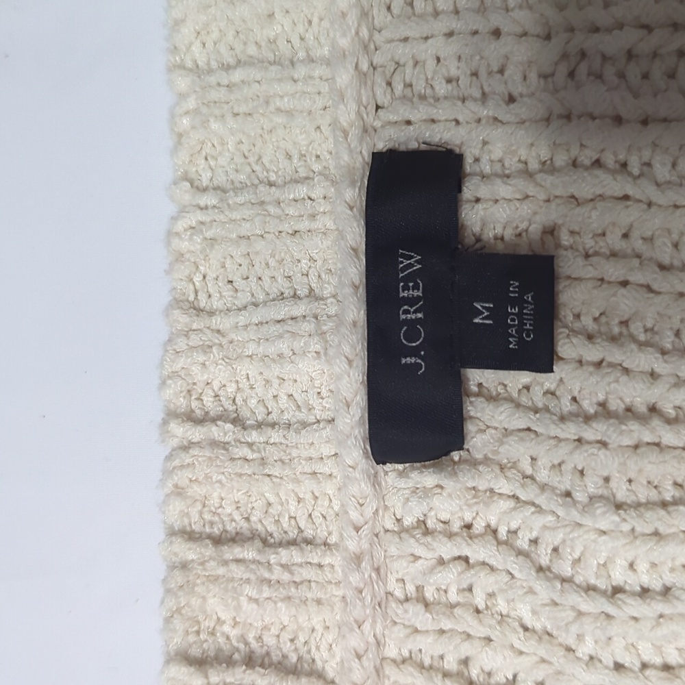 J Crew Womens Sweater Fisherman Knot Gilmore Girl Cottagecore Coastal Medium - Picture 7 of 11